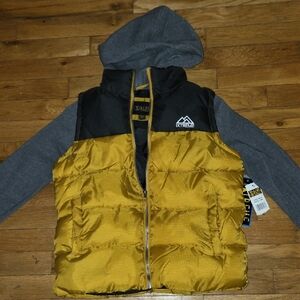Xtreme Kids Gold and Gray Puffer Jacket